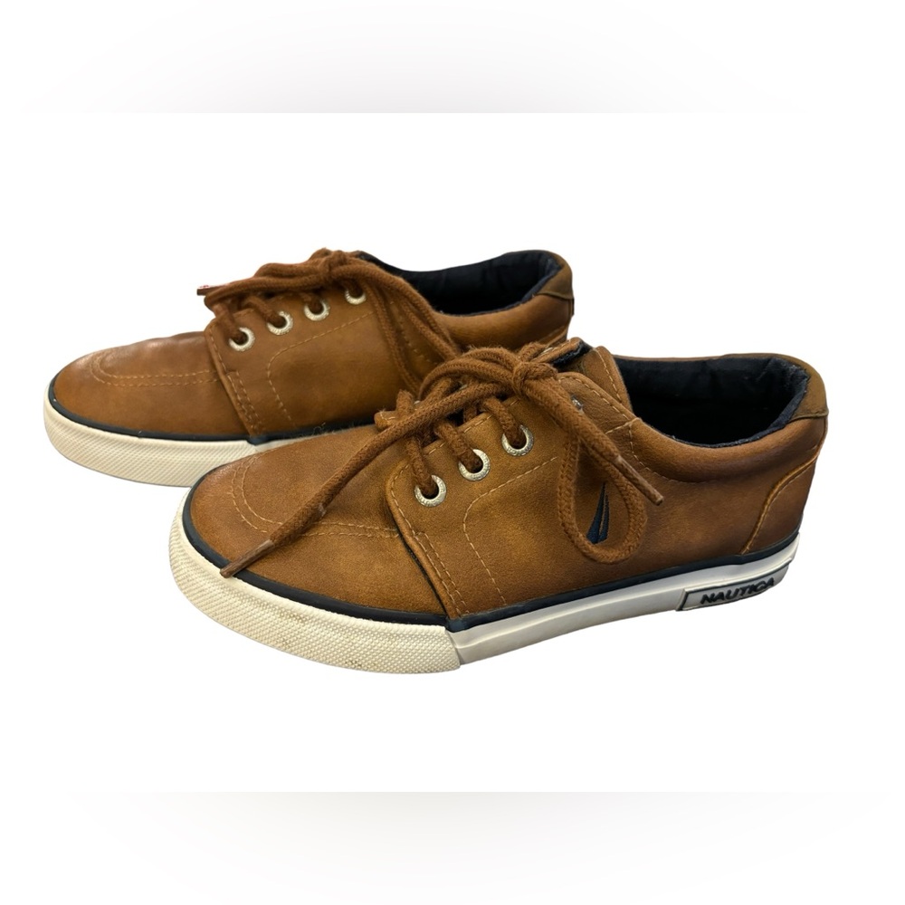 Nautica Boys Brown Lace-Up Shoes Size‎ 12